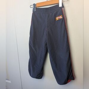 DISNEY VINTAGE Winnie The Pooh Outdoor Pants Kids Size 4 Lined Navy Blue